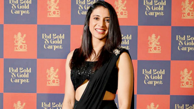Sistema especial de suporte Sangli de Smriti Mandhana
