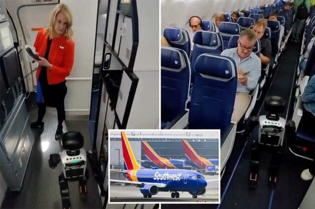 Southwest Airlines proíbe robôs depois que o humanóide ‘Stewie’ pega Southwest Airlines proíbe robôs depois que o humanóide ‘Stewie’ pega um voo