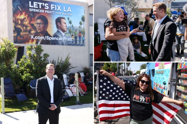 Spencer Pratt acende a grelha e sua campanha no sul Spencer Pratt acende a grelha e sua campanha no sul de Los Angeles