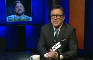 Stephen Colbert apresenta hora de acesso público em Michigan após a saída do ‘Late Show’: ‘Foram 23 horas excruciantes’ | Vídeo Stephen Colbert