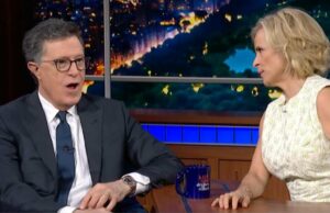 Stephen Colbert interrogado por Billy Crystal, Amy Sedaris, esposa Evie e mais para o questionário final do ‘Late Show’ Stephen Colbert participa da gala do prêmio Ripple of Hope Awards de direitos humanos de Robert F. Kennedy na cidade de Nova York, em 9 de dezembro de 2025. (Angela Weiss/AFP)