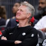 Golden State Warriors head coach Steve Kerr watch his team against Houston Rockets