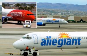 Sun Country se funde com a Allegiant Air para criar uma companhia aérea de maior orçamento após o fechamento da Spirit Airlines Dois jatos Allegiant Air taxiam no Aeroporto Internacional McCarran, em Las Vegas.