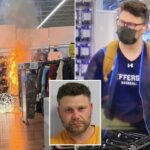 Suspeito mascarado de NJ acusado de usar combustível e fogos de artifício na seção infantil do Walmart como cobertura para roubo massivo de joias