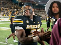 Suspeito preso em tiroteio contra o running back do Missouri, Ahmad Hardy Foto de um jovem com longos dreadlocks e um moletom com capuz azul.