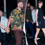 Taylor Swift lança outro LBD para um encontro romântico com Travis Kelce enquanto o casamento se aproxima