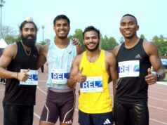 Técnico Hillier: Revezamentos Mundiais é uma experiência de aprendizado para a seleção masculina de 4x100m, espero que todos estejam aptos para os Jogos Asiáticos lightbox-info