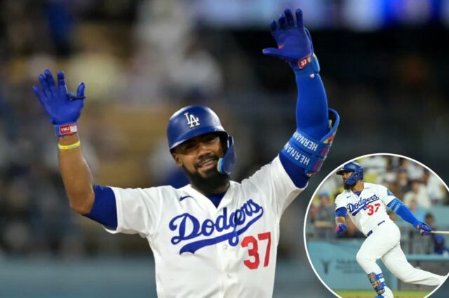 Teoscar Hernandez compensa um terrível erro defensivo com um golpe chave na vitória dos Dodgers sobre os Giants
