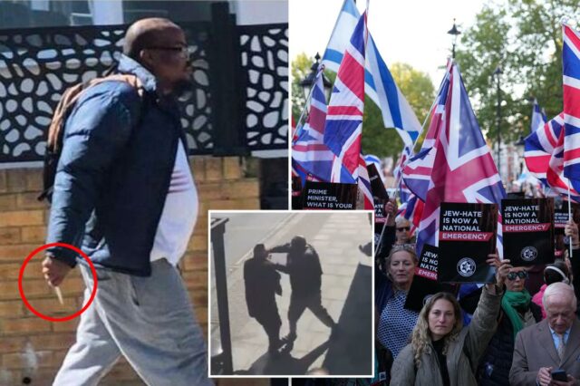 Terrorista armado com faca acusado de tentativa de homicídio após esfaqueamento de homens judeus em Londres
