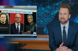 ‘The Daily Show’ critica Trump por incluir Elon Musk, Tim Cook e mais na visita à China: ‘Não é exatamente o Rat Pack aqui’ | Vídeo Tony Dokoupil em 13 de maio de 2026, edição de