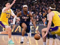 Thunder se afasta do Lakers nos playoffs da NBA, enquanto Pistons derrota o Cavs DETROIT, MI - 7 DE MAIO: Cade Cunningham nº 2 do Detroit Pistons passa a bola durante o jogo contra o Cleveland Cavaliers durante a segunda rodada do segundo jogo dos Playoffs da NBA de 2026 em 7 de maio de 2026 na Little Caesars Arena em Detroit, Michigan. NOTA AO USUÁRIO: O Usuário reconhece e concorda expressamente que, ao baixar e/ou usar esta fotografia, o Usuário está concordando com os termos e condições do Contrato de Licença da Getty Images. Aviso obrigatório de direitos autorais: Copyright 2026 NBAE Brian Sevald/NBAE via Getty Images/AFP (Foto de Brian Sevald / NBAE / Getty Images / Getty Images via AFP)
