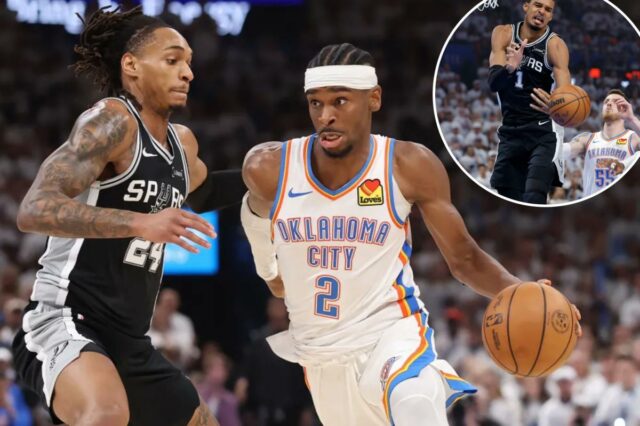 Thunder ultrapassou o Spurs no crítico jogo 5 e ficou um jogo mais perto de enfrentar o Knicks nas finais da NBA
