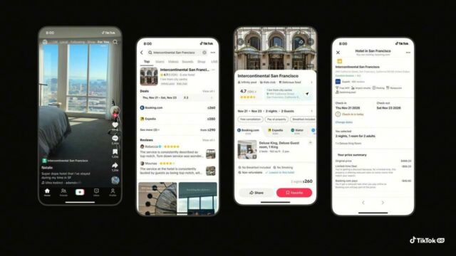 TikTok agora permite reservar hotéis pelo aplicativo

