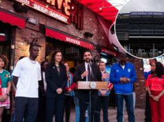 Tim Weah dobra a oferta de ingressos caros para a Copa do Mundo, apesar da resistência do técnico da USMNT O prefeito de Nova York, Zohran Mamdani, fazendo um anúncio do torneio da Copa do Mundo de futebol.