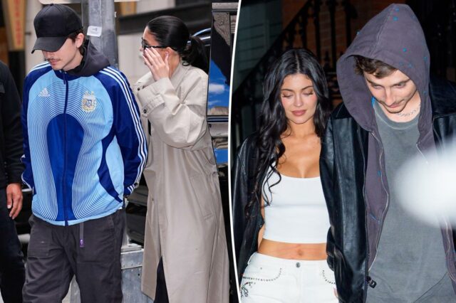 Timothée Chalamet e Kylie Jenner aproveitam um encontro noturno com amigos depois que ele abandonou o Met Gala
