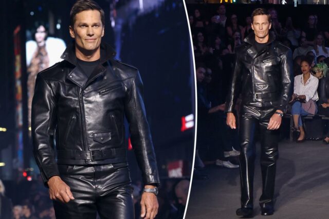 Tom Brady estreia na passarela do desfile da Gucci
