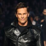 US former football player Tom Brady walks the runway during the Gucci Cruise 2027 collection fashion show at Times Square in New York on May 16, 2026. (Photo by ANGELA WEISS / AFP via Getty Images)