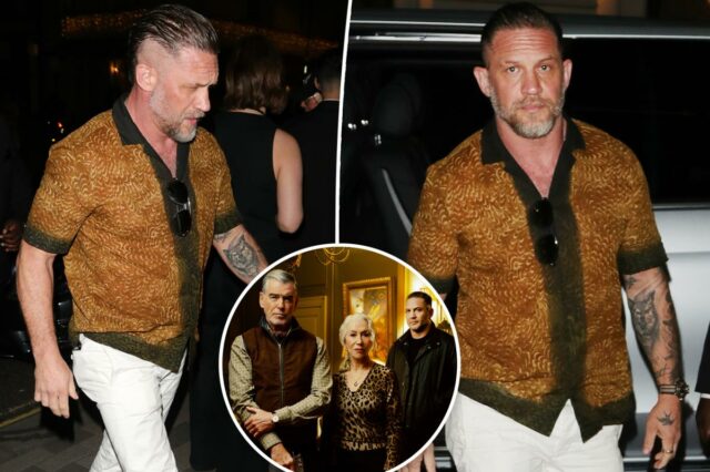 Tom Hardy se esconde após o choque de 'MobLand' disparar Tom Hardy se esconde após o choque de 'MobLand' disparar para participar de uma festa repleta de estrelas