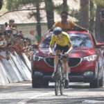 Nikita Shukchenco na linha de chegada durante a Etapa 14 do MPTC Tour de Luzon.