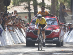 Tour de Luzon: Nikita Shulchenko sela o título geral em Baguio Nikita Shukchenco na linha de chegada durante a Etapa 14 do MPTC Tour de Luzon.