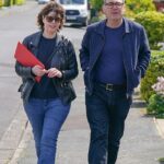 Andy Burnham estava fazendo campanha em Makerfield com a vice-líder trabalhista Lucy Powell ontem