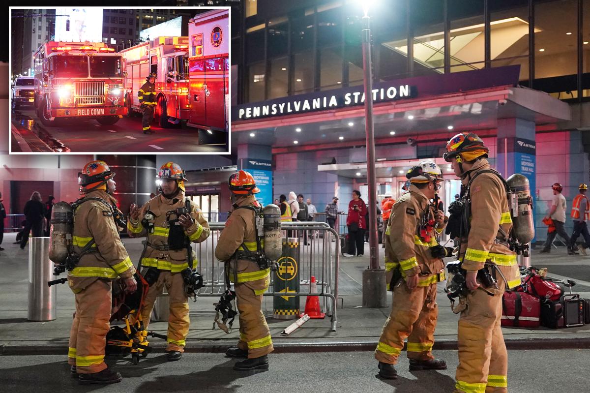 Trem Amtrak pega fogo, 2 ficam gravemente feridos quando o serviço da Penn Station é interrompido