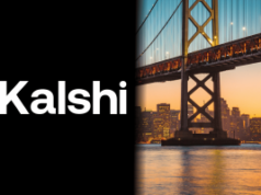 Tribunal de apelações rejeita oferta tribal da Califórnia, consolidando casos separados de disputas de mercado de previsão de Kalshi Logotipo Kalshi ao lado da Ponte da Baía de São Francisco destacando o processo tribal do Nono Circuito da Califórnia e a disputa legal do mercado de previsão