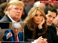 Trump: ‘Acho que irei’ aos jogos das finais da NBA dos Knicks Donald Trump e Melania Knauss assistem ao jogo Knicks x Miami Heat.