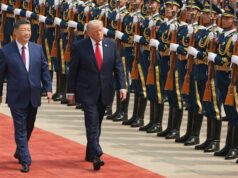 Trump China visita AO VIVO: Presidente dos EUA, Xi Jinping continua cúpula EUA-China com discussões sobre Irã, comércio e Taiwan Xi e Trump na cerimônia de boas-vindas.