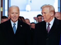 Trump chama Joe Biden de ‘político desonesto’ depois que ele processa o DOJ por causa das fitas Joe Biden (L) and Donald Trump arrive for the inauguration ceremony where Donald Trump would be sworn in as the 47th US President in the US Capitol Rotunda in Washington, DC, on January 20, 2025.