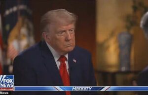 Trump diz que Xi teve uma resposta ‘legal’ quando questionado sobre armas nucleares… enquanto dá novo apelido aos democratas O presidente Donald Trump conversou com Sean Hannity, do canal Fox News, após suas reuniões na quinta-feira em Pequim com o líder chinês Xi Jinping.