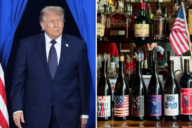Trump pisa em vinícola da Califórnia com tema MAGA em Trump pisa em vinícola da Califórnia com tema MAGA em disputa de marca registrada