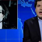 Tucker Carlson no 'SNL' critica o Met Gala e critica o filme de 'Michael' por ignorar 'a parte em que ele era um homem branco'