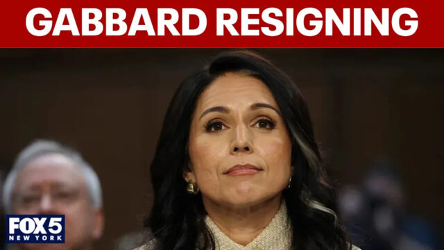 Tulsi Gabbard renuncia ao cargo de diretora de inteligência nacional, citando a saúde de seu marido
