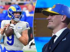 Ty Simpson ignora a reação do draft do Rams com uma resposta confiante Ty Simpson ignora a reação do draft do Rams com uma resposta confiante