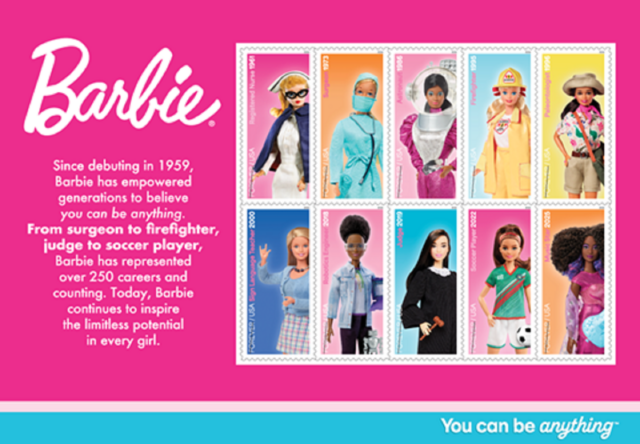 USPS Barbie stamps collection set for release summer 2026