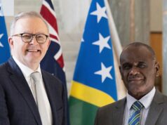 Um primeiro-ministro do Pacífico foi derrubado. A Austrália estará observando o que acontece a seguir O primeiro-ministro Anthony Albanese e o primeiro-ministro das Ilhas Salomão, Jeremiah Manele, em Canberra em 2024.