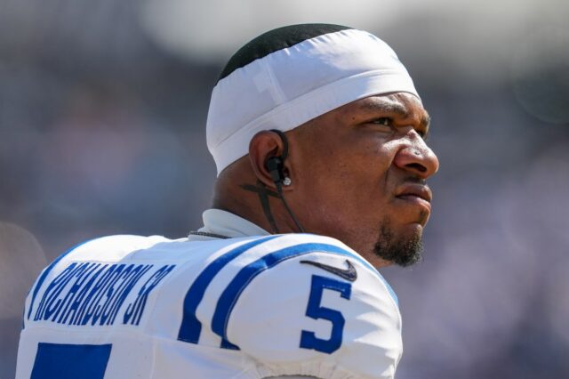 Anthony Richardson Sr. #5 of the Indianapolis Colts