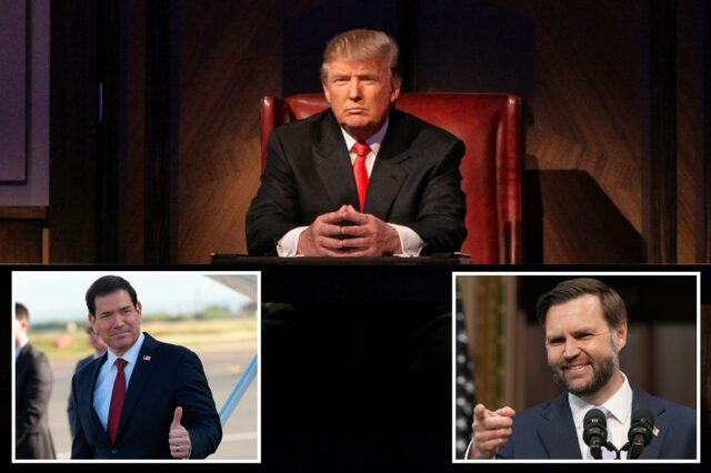 Vance brinca que Trump está realizando concurso de 'Aprendiz' entre Vance brinca que Trump está realizando concurso de 'Aprendiz' entre ele e Rubio para sucessor em 2028