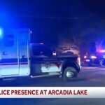 Várias pessoas feridas em tiroteio perto do acampamento Arcadia Lake, em Oklahoma, enquanto os serviços de emergência lotavam a área