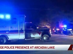 Várias pessoas feridas em tiroteio perto do acampamento Arcadia Lake, em Oklahoma, enquanto os serviços de emergência lotavam a área Várias pessoas feridas em tiroteio perto do acampamento Arcadia Lake, em Oklahoma, enquanto os serviços de emergência lotavam a área