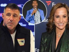 Veterano de 12 anos da NFL faz afirmações selvagens sobre Mike Vrabel e Dianna Russini Vídeo mostra Mike Vrabel e a grávida Dianna Russini juntos em um passeio de barco