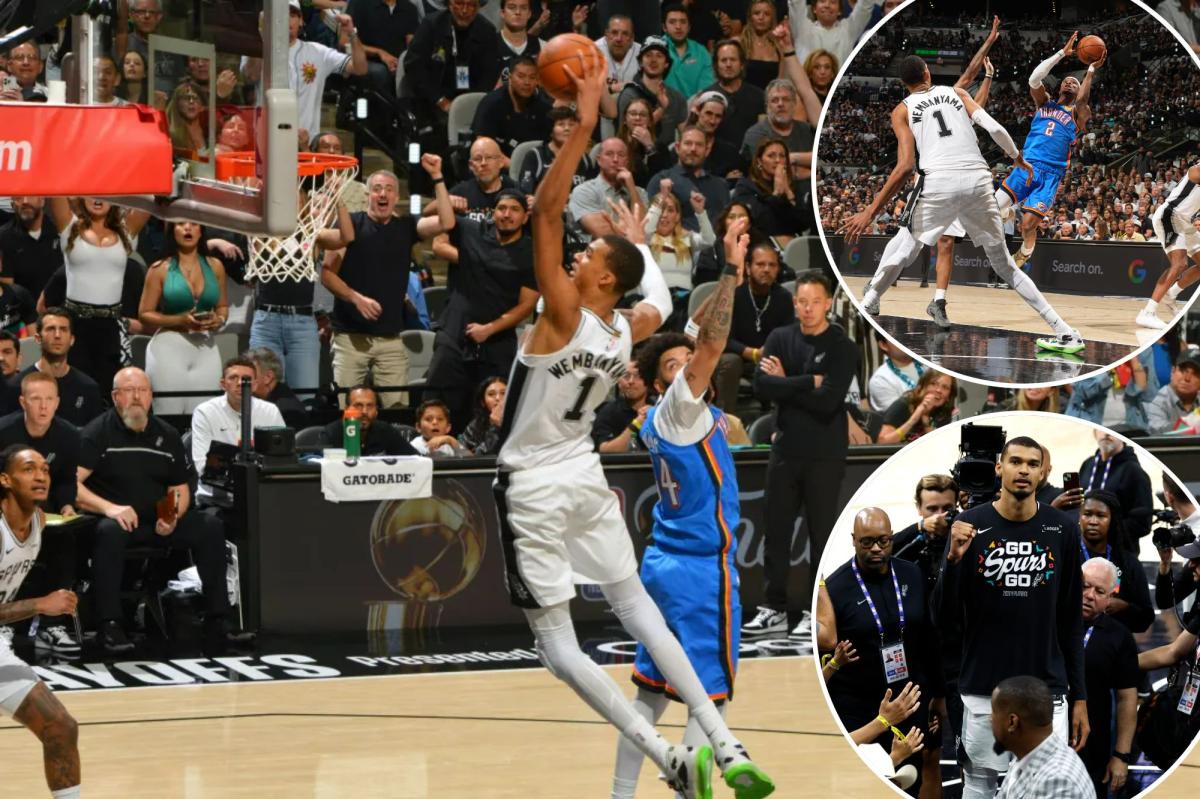 Victor Wembanyama e Spurs derrotam Thunder na derrota do jogo 4 para igualar a série