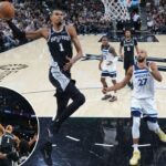 Victor Wembanyama se recupera da ejeção para impulsionar o Spurs para a derrota do Timberwolves no jogo 5