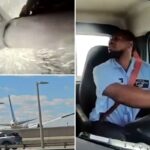 Vídeo maluco captura o momento em que o avião pousa em Newark atinge o caminhão da padaria
