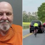 Vídeo selvagem captura o motorista idoso Jerry Ross, 72, colidindo com um grupo de ciclistas na estrada da Geórgia