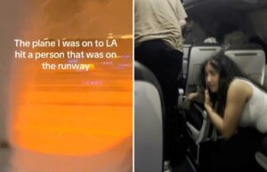 Vídeos aterrorizantes mostram passageiros da Frontier Airlines fugindo de uma cabine cheia de fumaça após um jato atingir uma pessoa na pista de Denver Vídeos aterrorizantes mostram passageiros da Frontier Airlines fugindo de uma cabine cheia de fumaça após um jato atingir uma pessoa na pista de Denver
