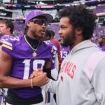 Minnesota Vikings WR Justin Jefferson and new QB Kyler Murray