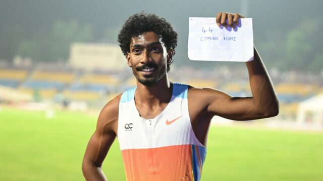 Vishal TK dá crédito ao técnico Jason Dawson por 'inculcar Vishal TK dá crédito ao técnico Jason Dawson por 'inculcar uma mentalidade forte' depois de quebrar o recorde nacional dos 400m