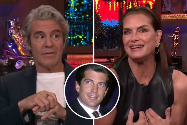 'WWHL': as sobrancelhas de Andy Cohen se levantam enquanto Brooke 'WWHL': as sobrancelhas de Andy Cohen se levantam enquanto Brooke Shields conta o chá sobre sua vida sexual com JFK Jr.